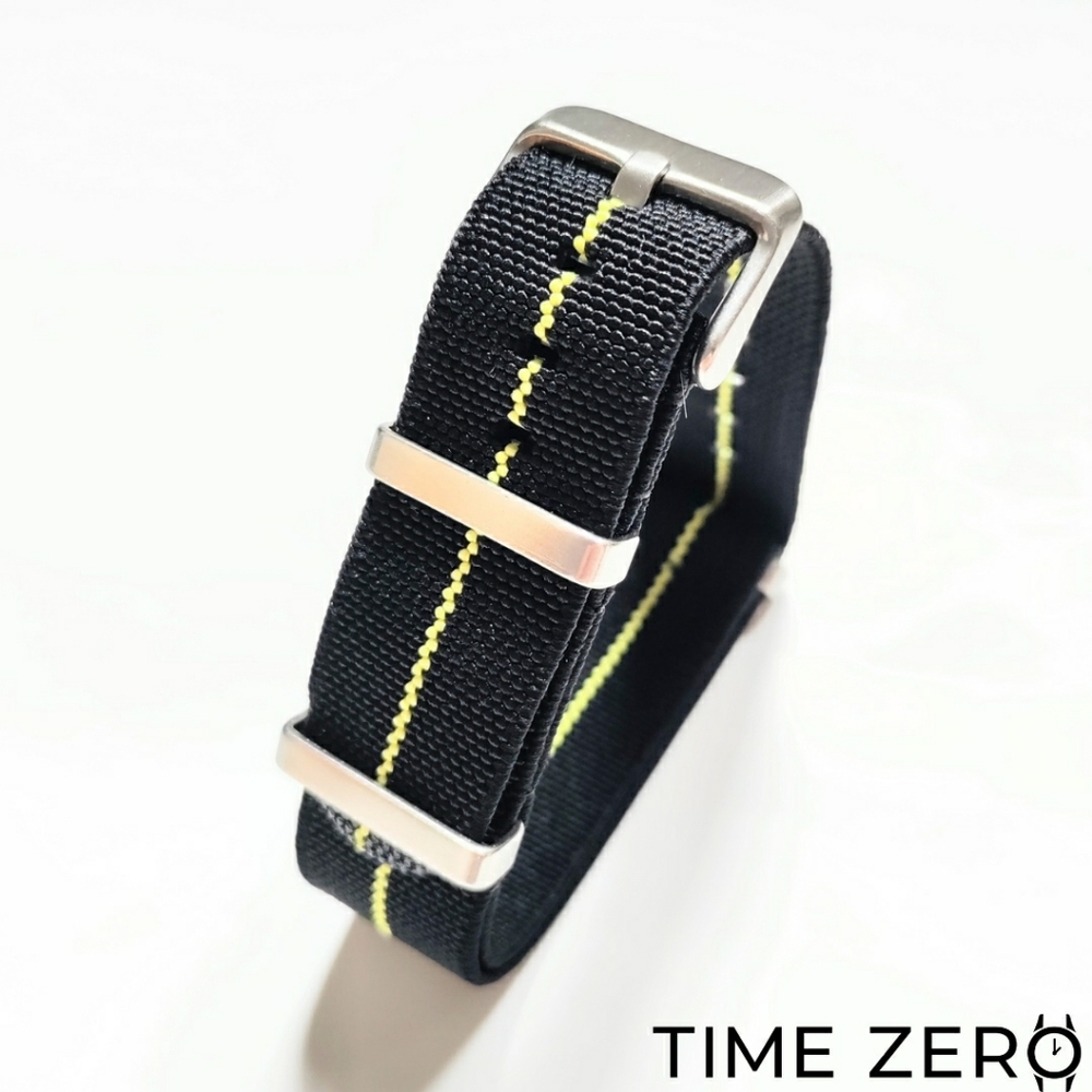 New Black/Yellow M.N. NATO Variant Watch Strap (CLEARANCE)